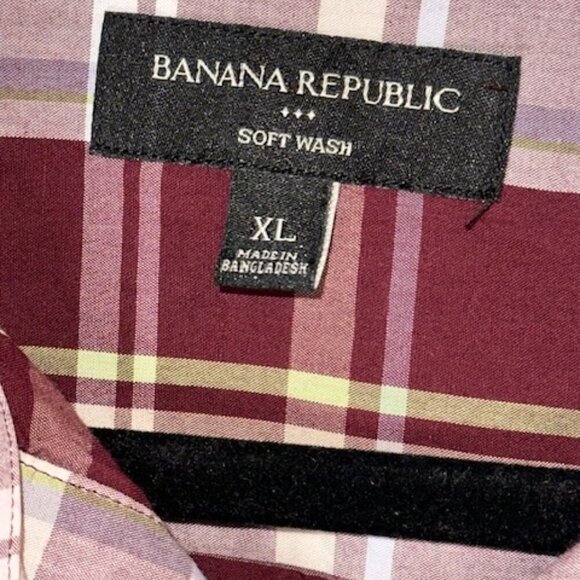 Banana Republic Men's Soft‎ Wash Dress Shirt - Picture 5 of 5